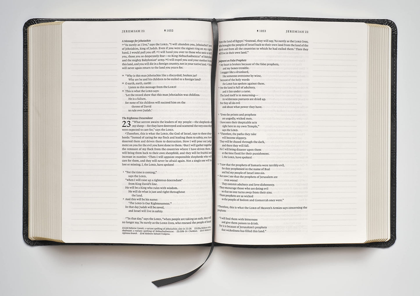 NLT Wide Margin Journaling Edition Hardcover Filament Enabled Black Cross