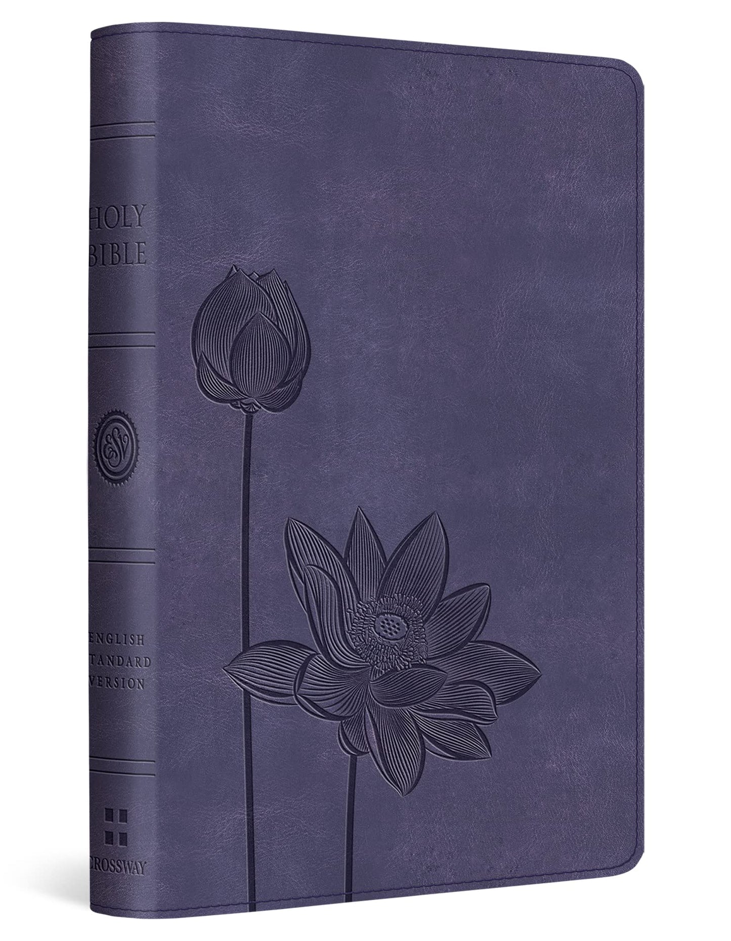ESV Compact Bible (TruTone, Lavender, Bloom Design)