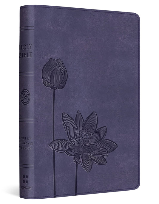 ESV Compact Bible (TruTone, Lavender, Bloom Design)