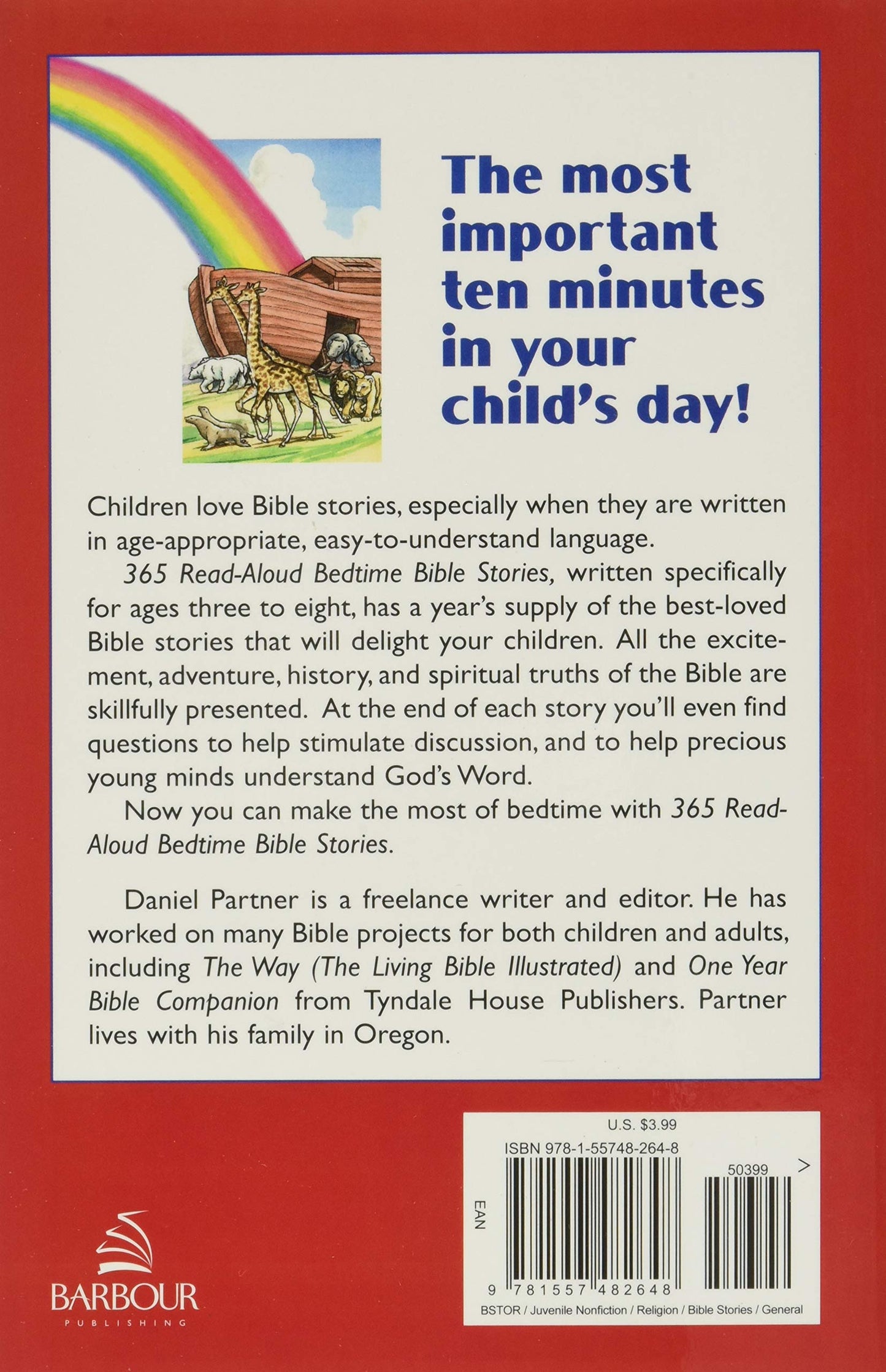 Bedtime Bible Story Book: 365 Read-aloud Stories from the Bible