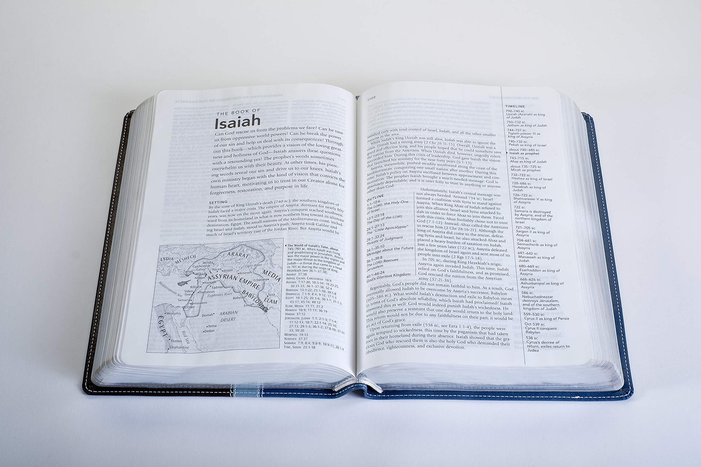 NLT Study Bible, TuTone (Red Letter, LeatherLike, Twilight Blue/Brown)