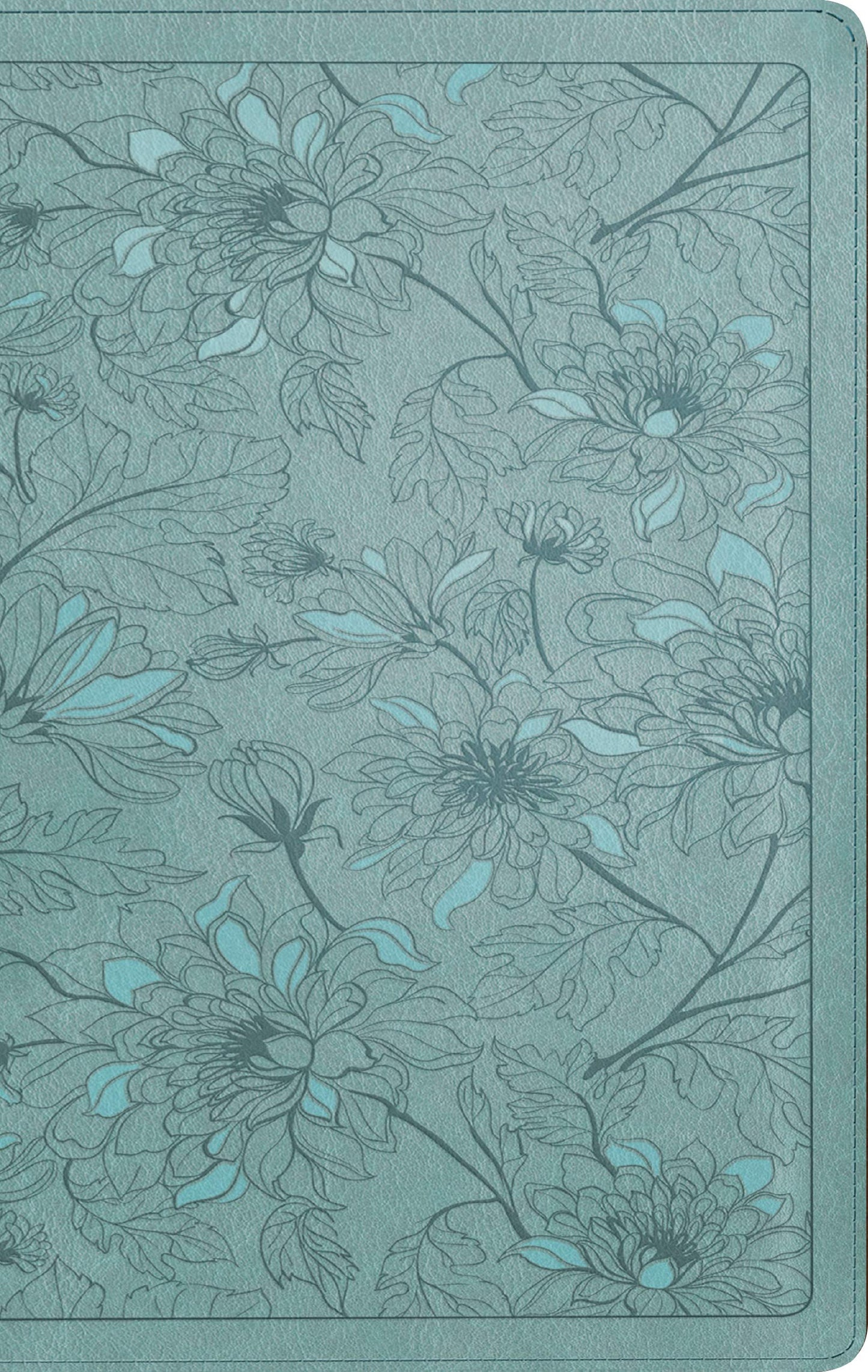 NLT Thinline Reference Bible, Filament Enabled Edition (Red Letter, LeatherLike, Floral Leaf Teal)