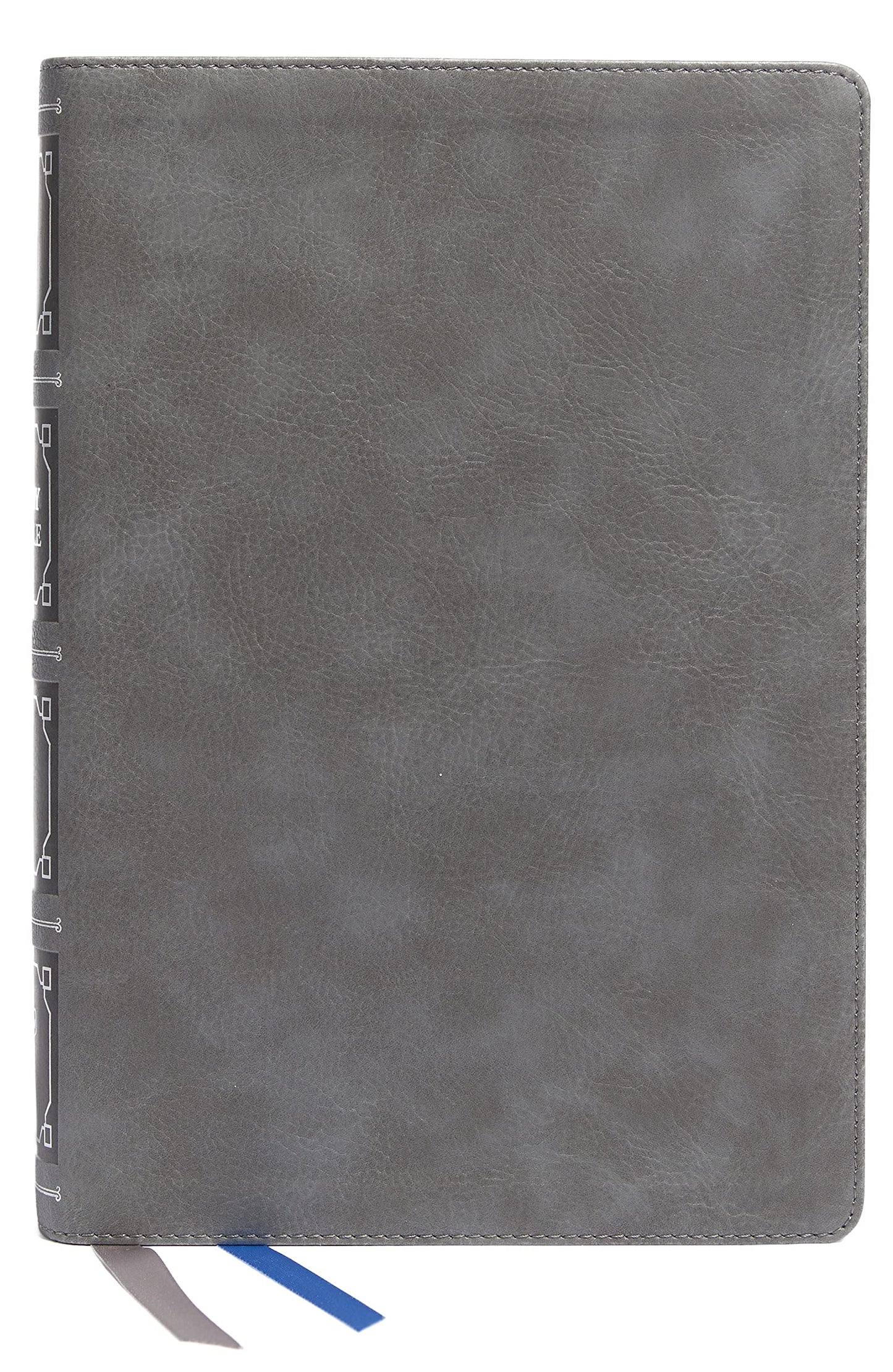 NKJV, Reference Bible, Classic Verse-by-Verse, Center-Column, Leathersoft, Gray, Red Letter, Comfort Print: Holy Bible, New King James Version