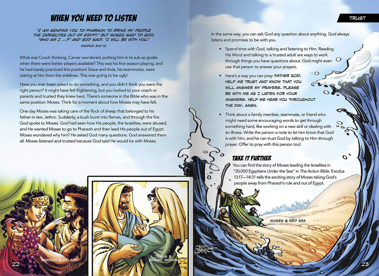 The Action Bible Anytime Devotions: 90 Ways to Help Kids Connect with God Anytime, Anywhere (Action Bible Series)