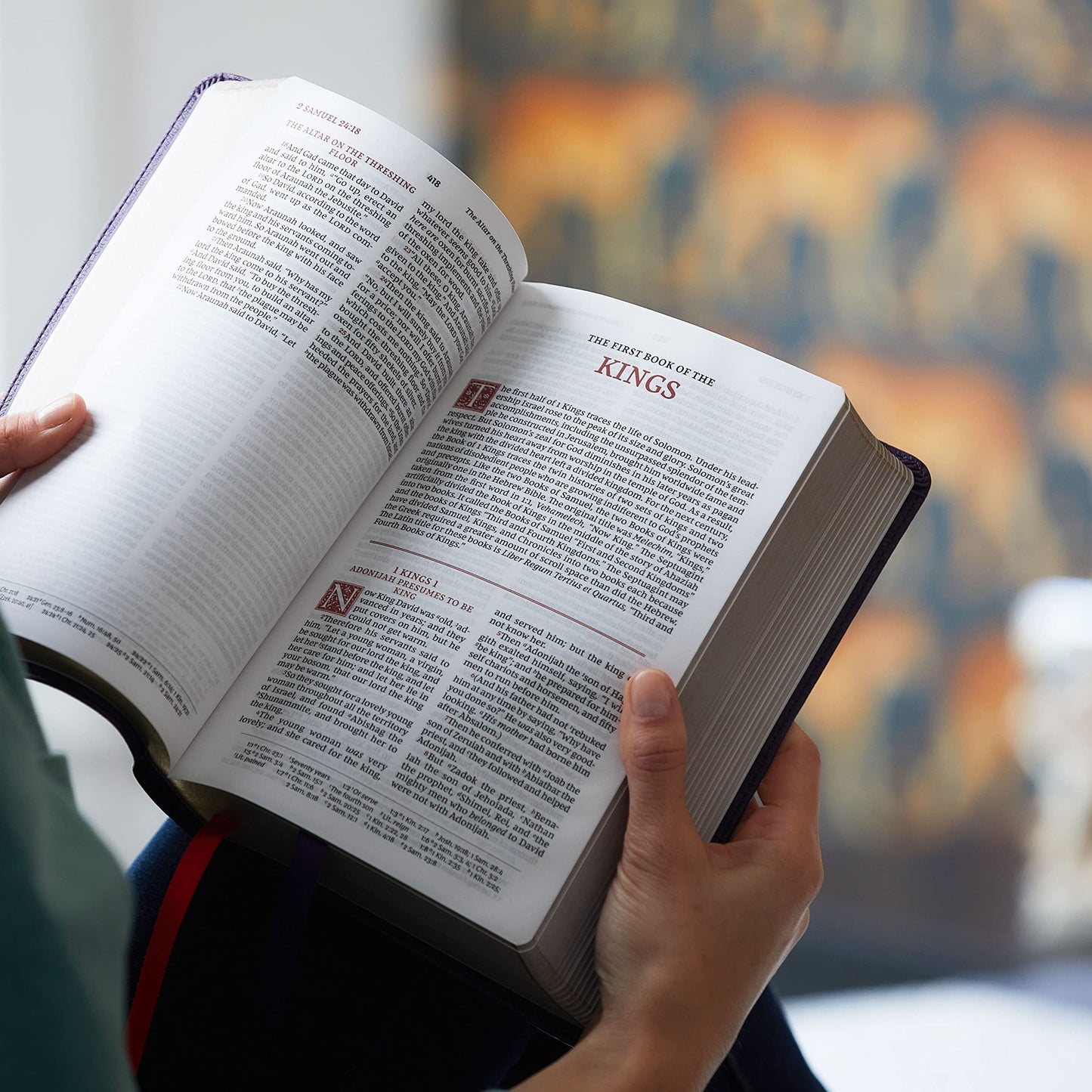 NKJV, Personal Size Reference Bible, Sovereign Collection, Leathersoft, Purple, Red Letter, Comfort Print: Holy Bible, New King James Version