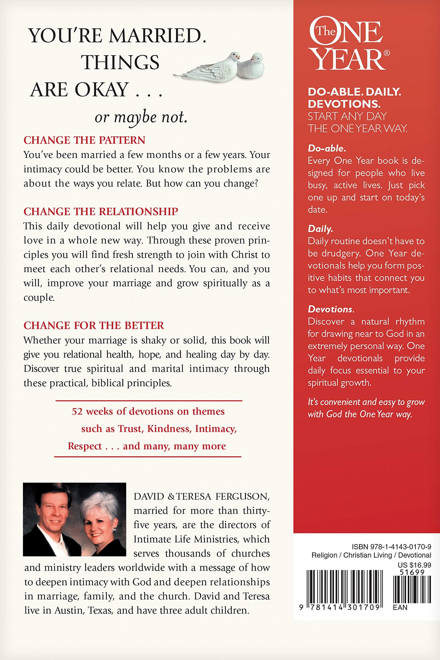 The One Year Devotions for Couples: 365 Inspirational Readings