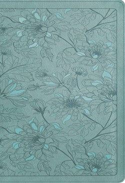 NLT Large Print Thinline Reference Filament Enabled Teal Leatherlike