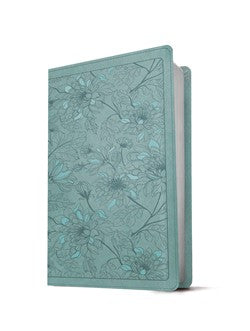 NLT Large Print Thinline Reference Filament Enabled Teal Leatherlike