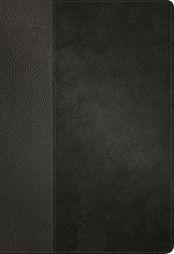 Filamento de referencia de línea delgada de letra grande KJV habilitado como cuero negro