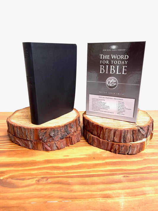 NKJV Word For Today Bible Black Leather Feel