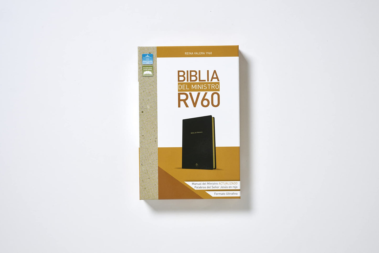 Biblia del Ministro Reina Valera 1960, Tamaño Manual, Leathersoft, Negro / Spanish Ministers Bible RVR 1960, Leathersoft, Black (Spanish Edition)