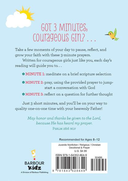 3-Minute Prayers for Courageous Girls