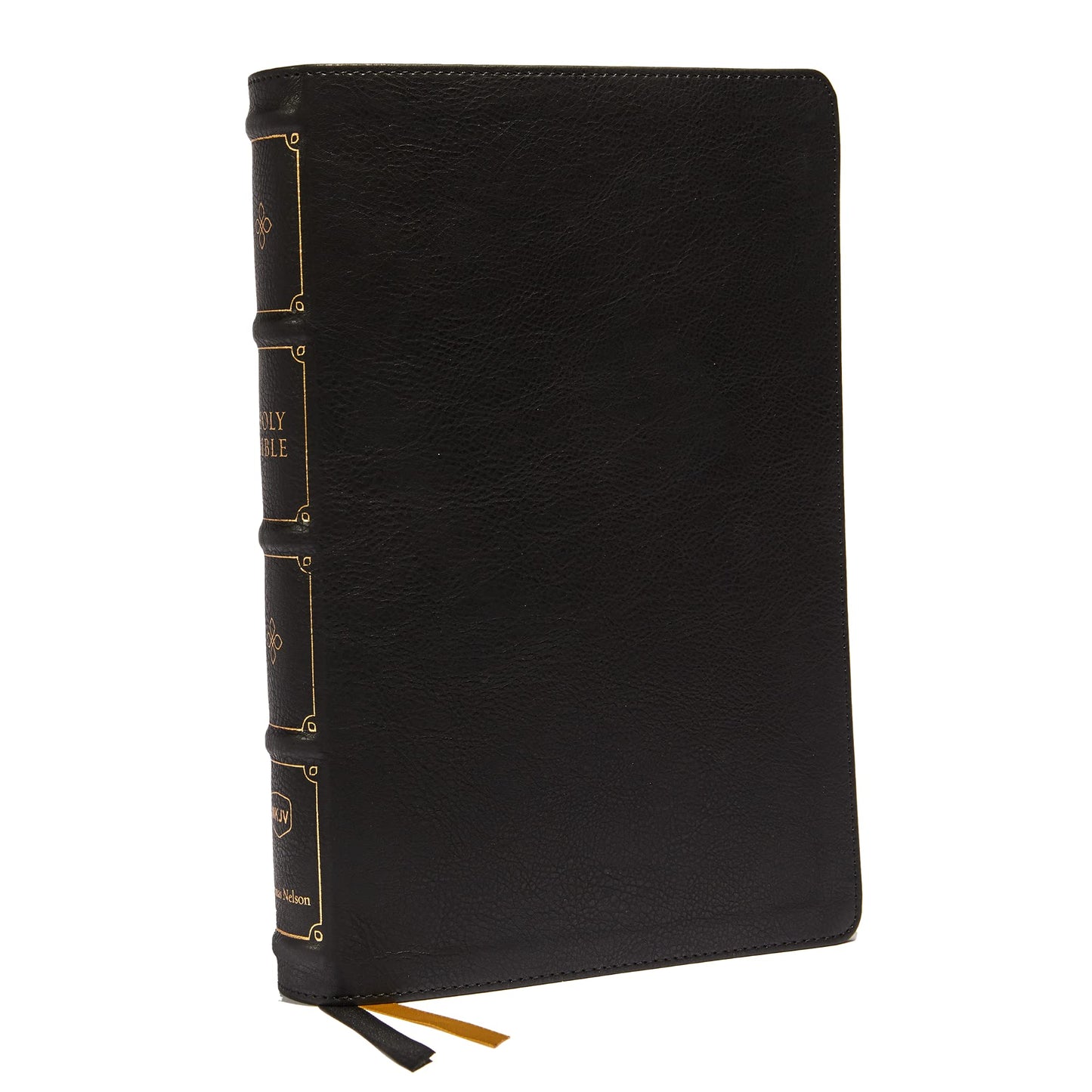 NKJV, Large Print Verse-by-Verse Reference Bible, Maclaren Series, Leathersoft, Black, Comfort Print