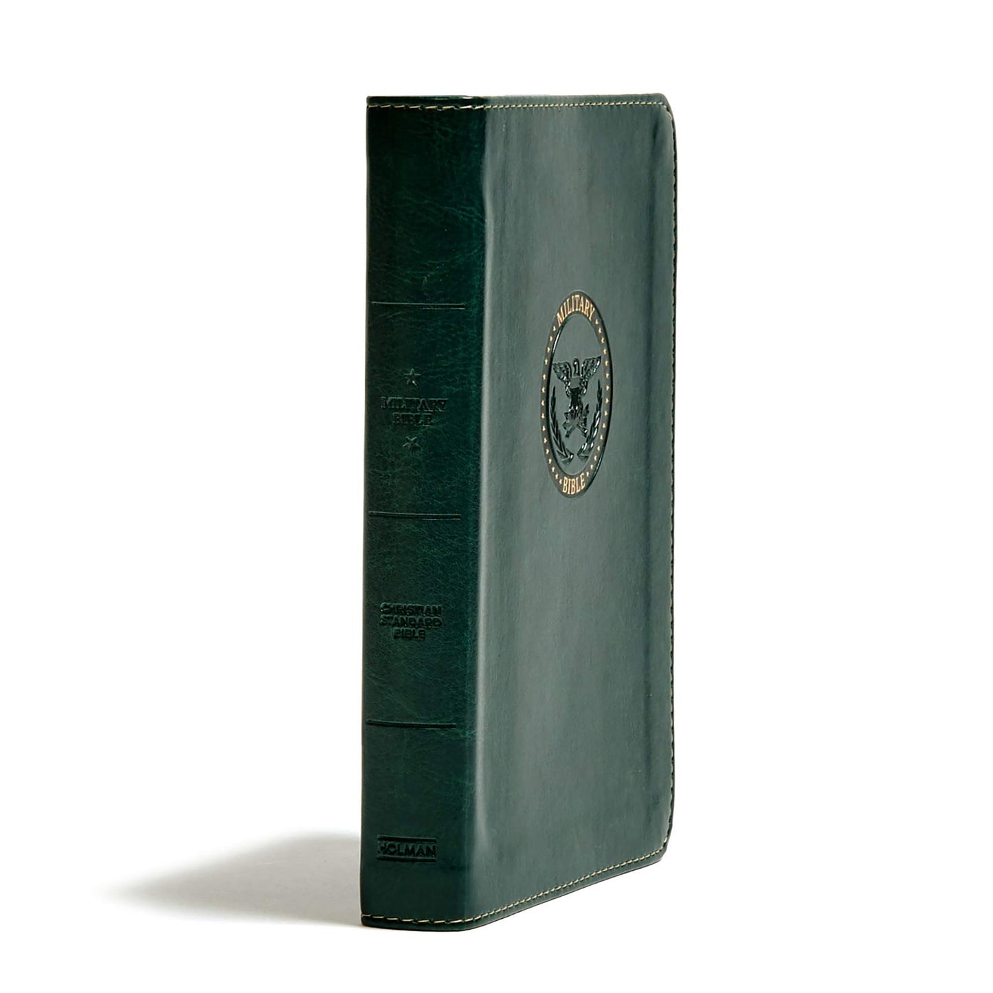 CSB Military Bible, Green LeatherTouch