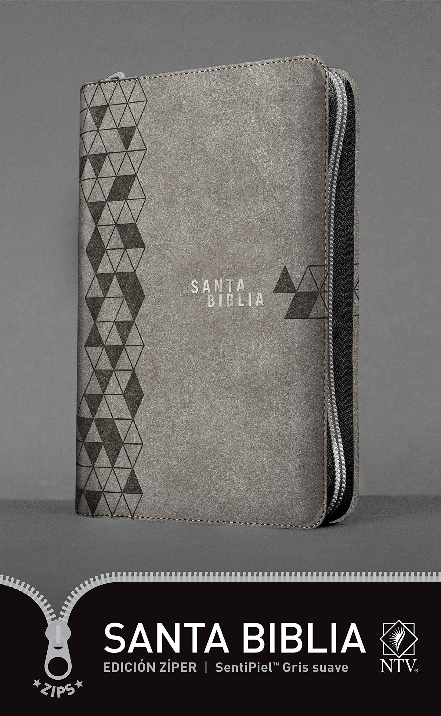 Santa Biblia NTV, Edición cremallera, Gris suave (Spanish Edition)