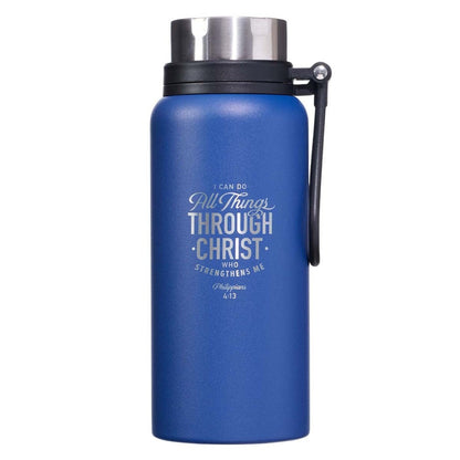 I Can Do All Things Blue Stainless Steel Water Bottle