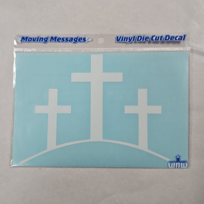 WINDOW STICKER-3 CROSSES