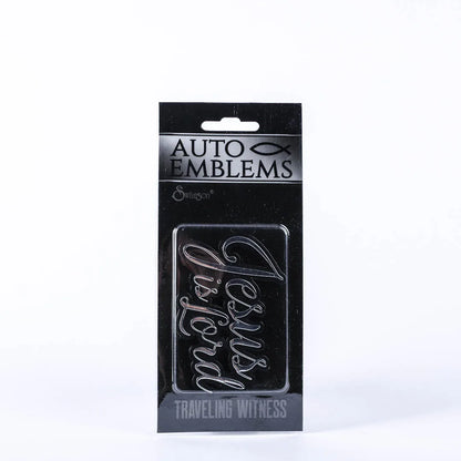 AUTO EMBLEM – JESUS IS LORD – SILVER