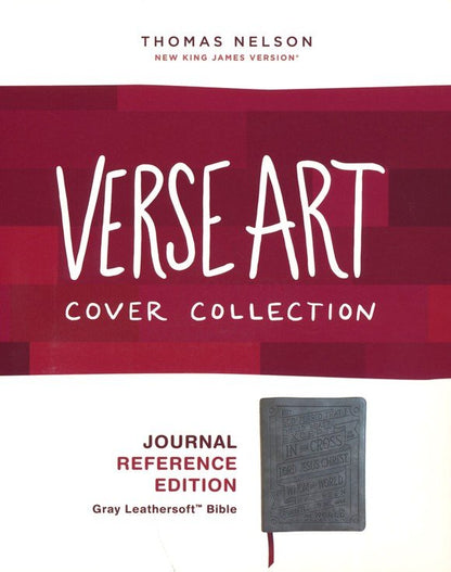 NKJV, Journal Reference Edition Bible, Verse Art Cover Collection