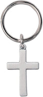 Pewter Finish Cross Key Ring Two Pack