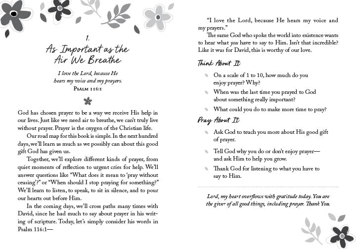 The 100-Day Prayer Guide for Teen Girls