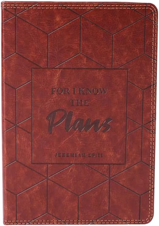 Jeremiah 29:11 Brown Leather Notebook