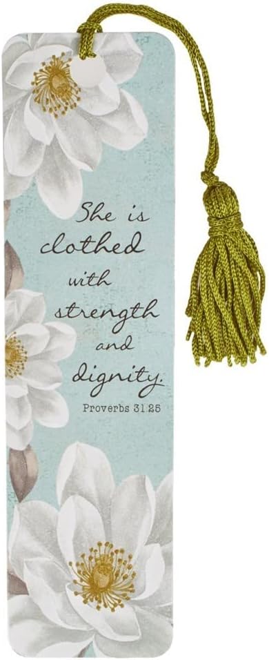 Bookmark - She Is Clothed In Strength And Dignity w/Tassel