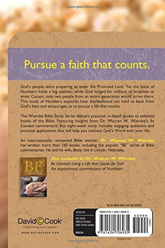 The Wiersbe Bible Study Series: Numbers: Living a Life That Counts for God