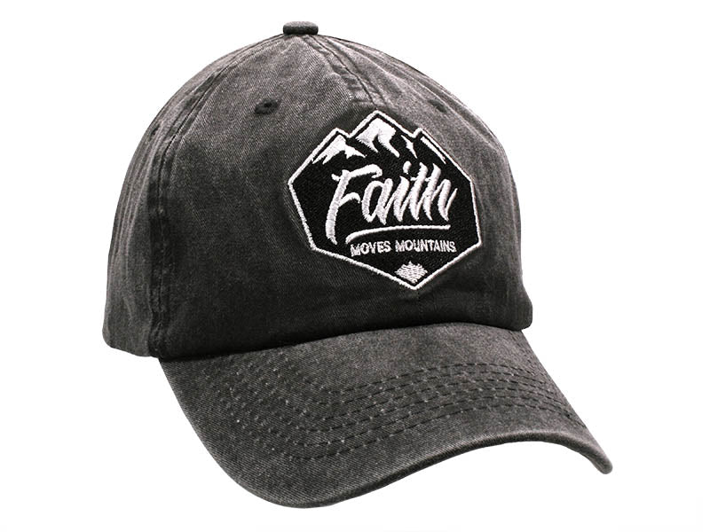 Hat Gray “Faith Moves Mountains”