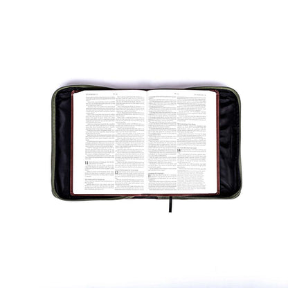 BIBLE COVER – IMITATION LEATHER – EXPLORE, SEEK, FIND – L