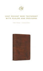 ESV Vest Pocket New Testament with Psalms and Proverbs--soft leather-look, chestnut