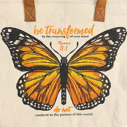 Be Transformed Butterfly, Canvas Tote