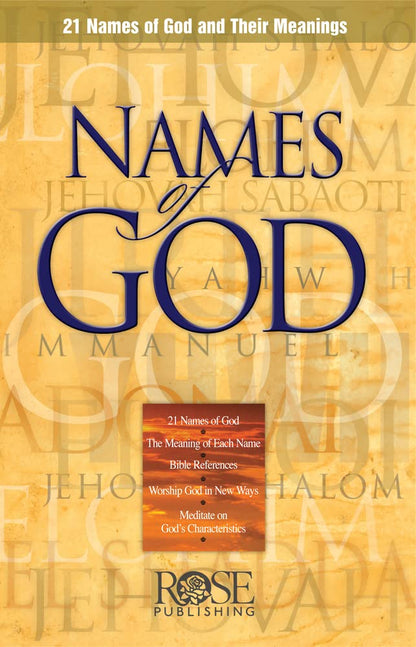 PAMPHLET- Names of God: 21 Names of God and Their Meanings