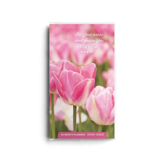 Psalms Pink Floral 2024 – 2025 Planner - 28-Month - 2 Year Pocket Calendar