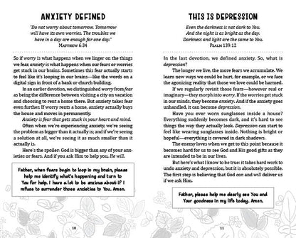 Devotions and Prayers for Managing Anxiety and Depression (Teen Girl)