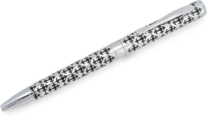 Full Armor Shiny Silver Tone 5 inch Metal Ballpoint Pen On Card