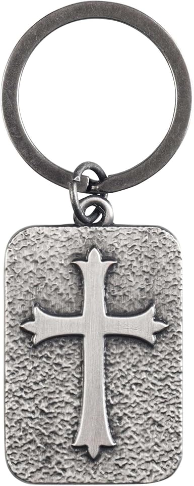 Cross I Can Do All Things Through Christ  3 inch Zinc Alloy Keychain