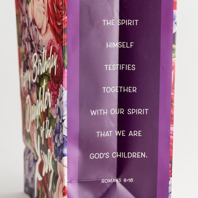 Gift Bag-Specialty-Birthday-Daughter Of The King-Romans 8:16-Large