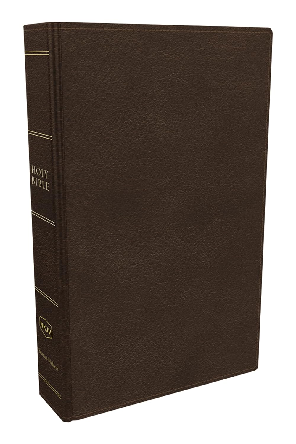 NKJV, Preaching Bible, Premium Calfskin Leather, Brown, Comfort Print