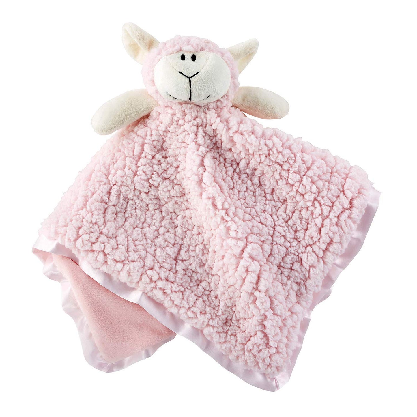 Cuddle Bud-Lamb-Satin Trimmed Blankie