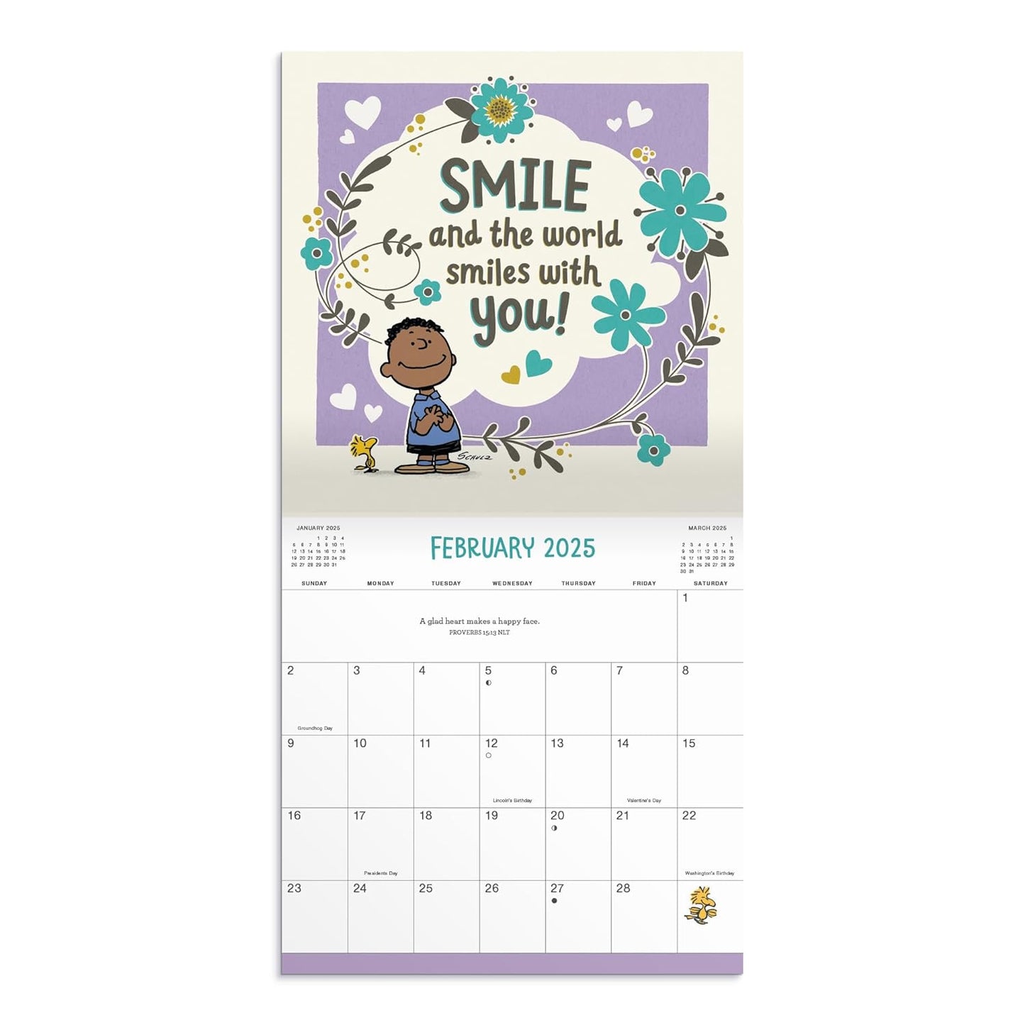 Peanuts: 2025 Inspirational Wall Calendar