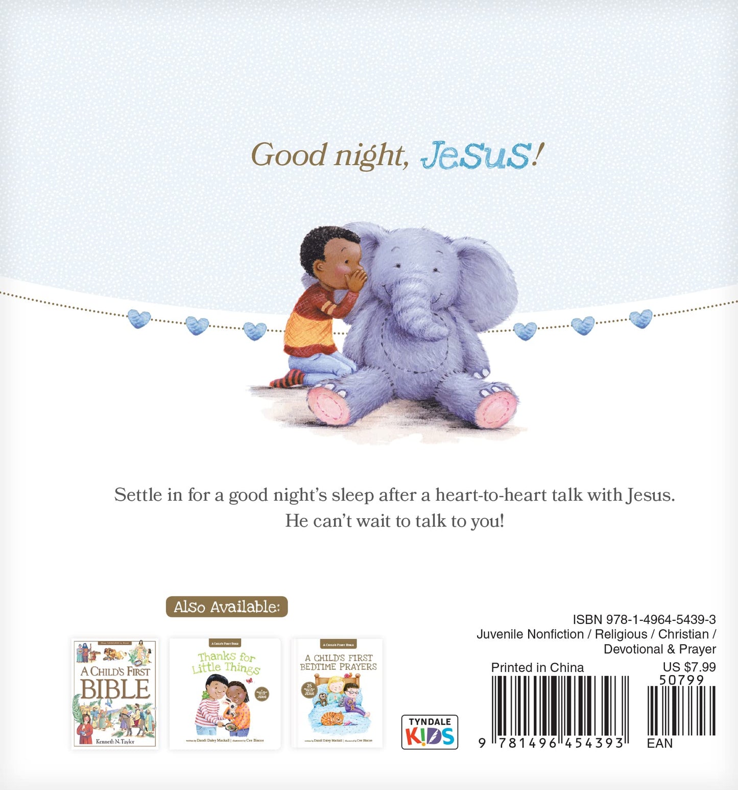 Sleepyhead Prayer: A Heart-to-Heart Talk with Jesus (A Child's First Bible)