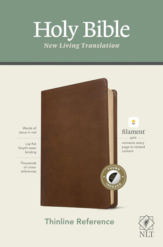 NLT Thinline Reference Bible, Filament Enabled  Indexed, Red Letter