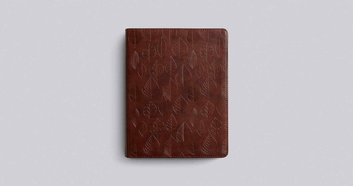 ESV Single Column Journaling Bible (TruTone, Chestnut, Leaves Design)