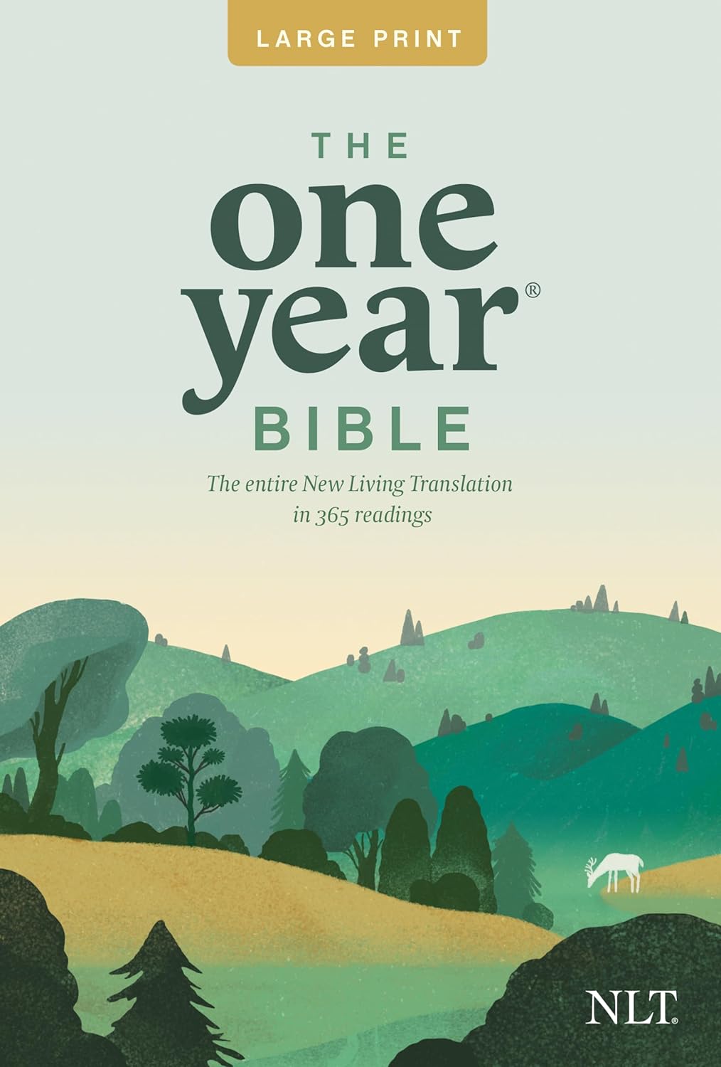NLT One Year Bible Slimline Large Print