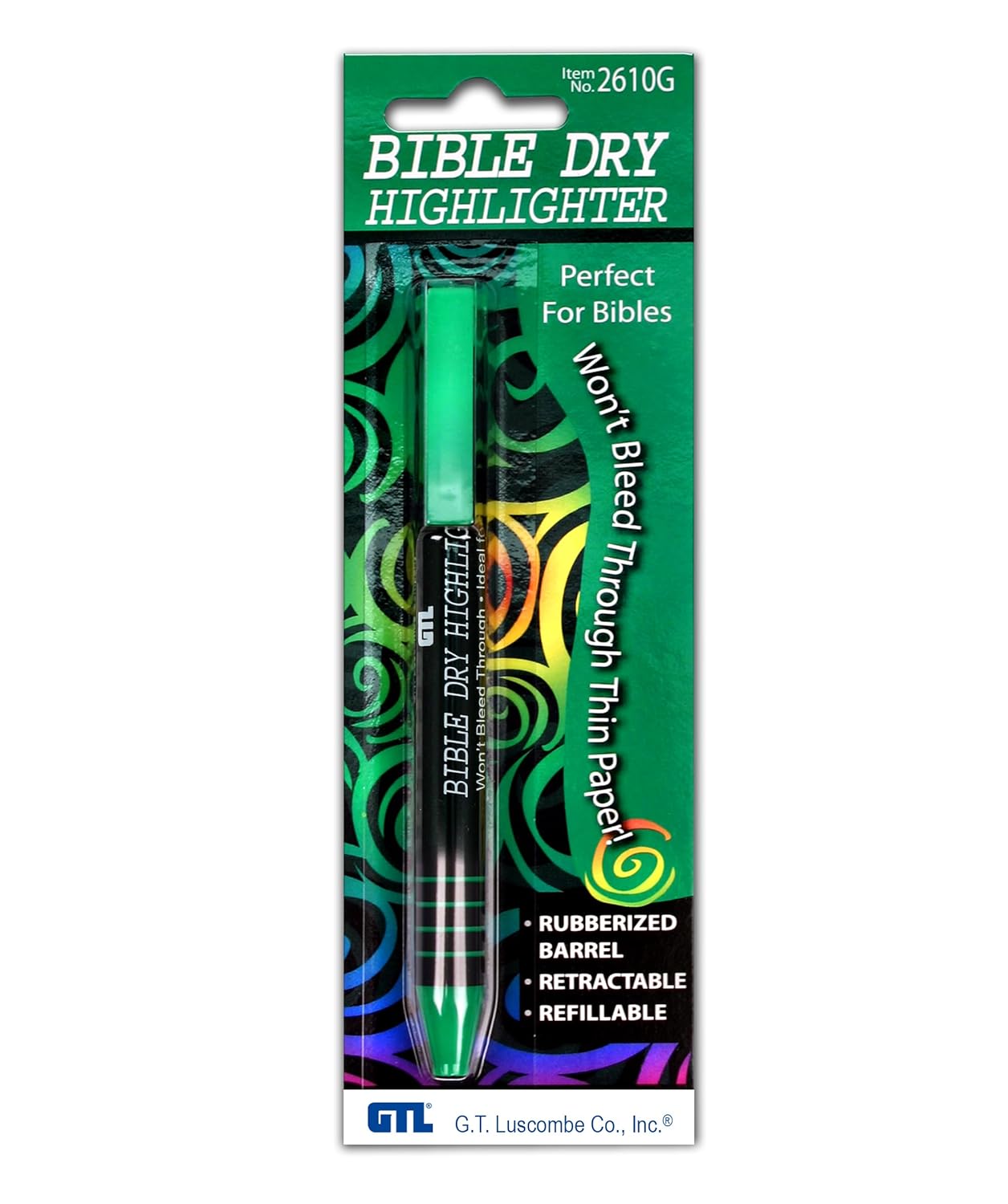 Bible Dry Highlighter - Green Carded