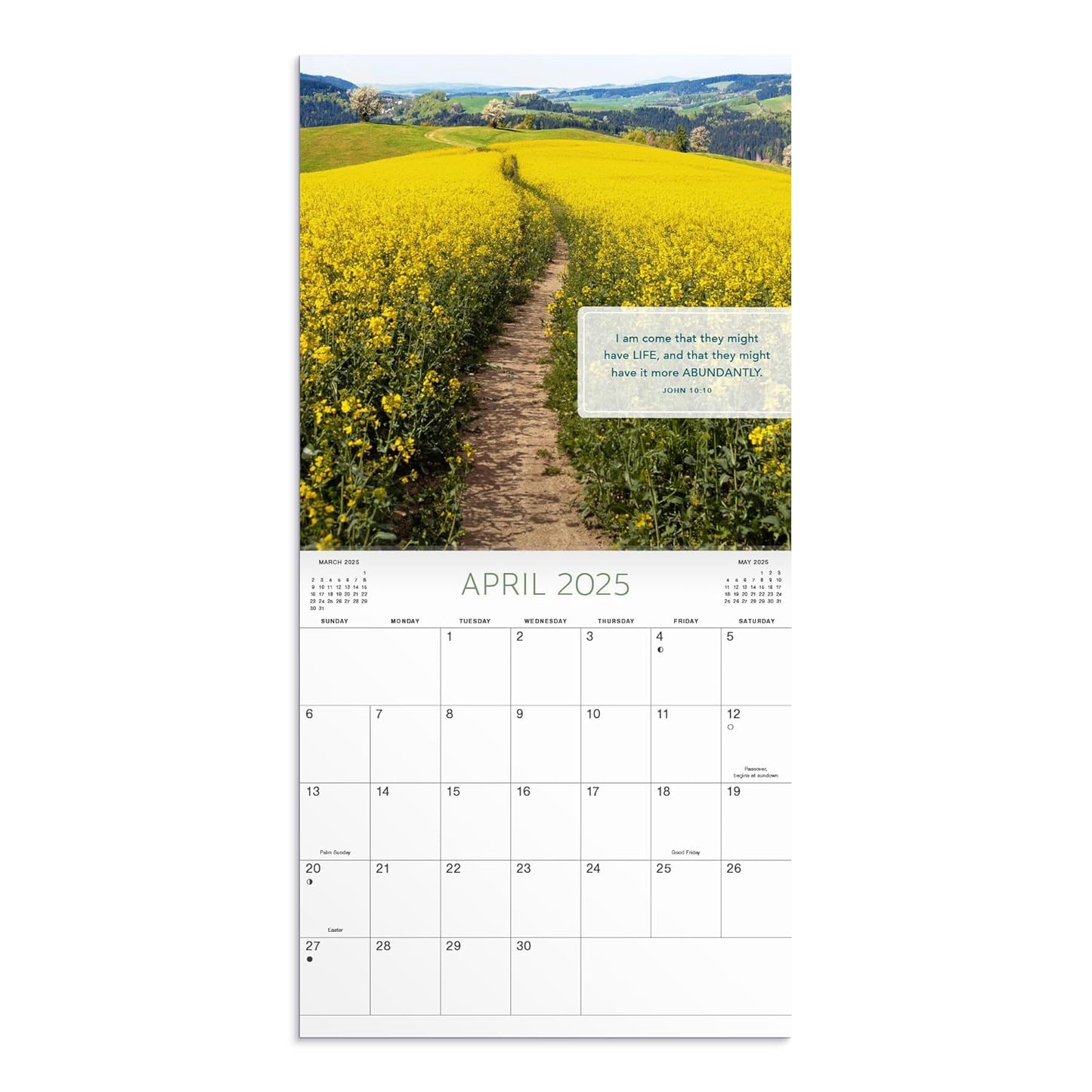 Bible Verses Featuring Scripture from the King James Bible: A 2025 Inspirational DaySpring Wall Calendar