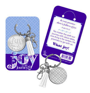 Keychain with Tassel: Joy in the Journey