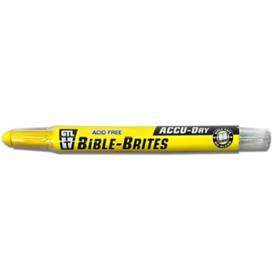 Bible Brites Highlighter, Accu-Dry, Yellow