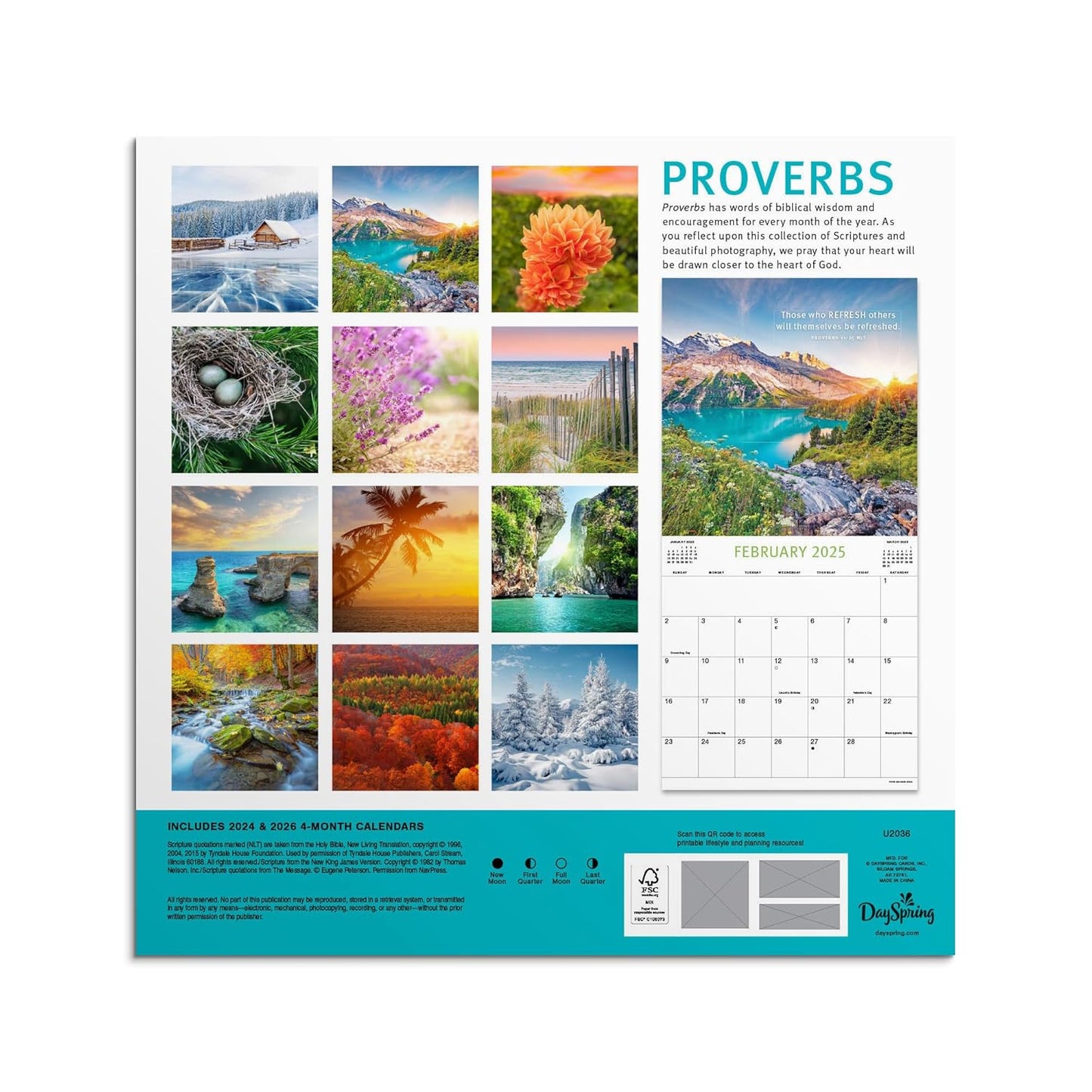 Proverbs: A 2025 Inspirational DaySpring Wall Calendar